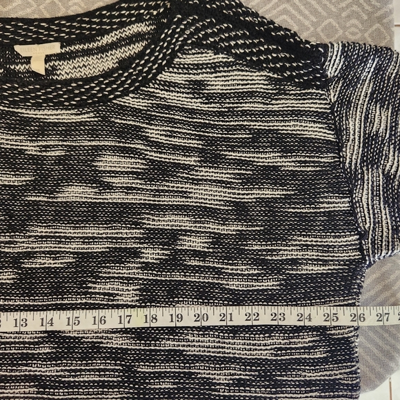 Eileen Fisher Organic Cotton Plus Bateau Top Black Plus 14W 1X Black Color - Picture 10 of 12